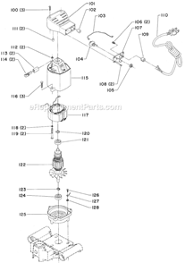 Page B Diagram and Parts List for 32-100 Type 1 Delta Planer Jointer