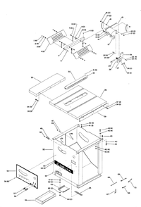 Delta 34-887 Diagram and Parts List for 34-887  Delta Saw