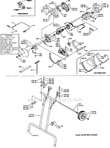 Page A Diagram and Parts List for 33-053 Type 1 Delta Tool Stand & Cart