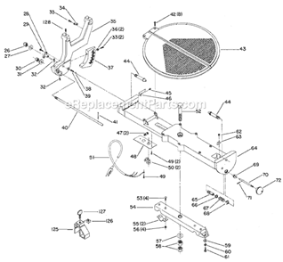 Page A Diagram and Parts List for 33-150 Type 1 S/N 87E69387 and Above Delta Table Saw