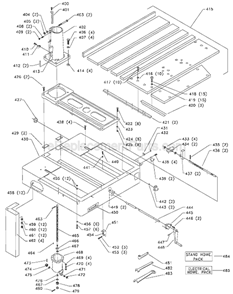 Page C Diagram and Parts List for 33-401 Type 2 Delta Chop Saw