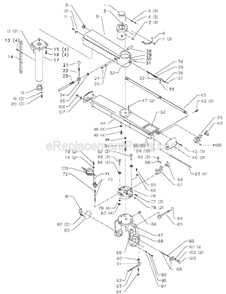 Page A Diagram and Parts List for 33-402 Type 2 Delta Chop Saw