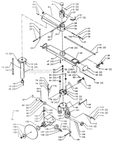 Page A Diagram and Parts List for 33-403 Type 1 Delta Chop Saw