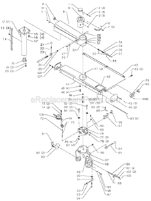 Page A Diagram and Parts List for 33-403 Type 2 Delta Chop Saw