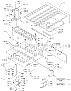 Page C Diagram and Parts List for 33-403 Type 2 Delta Chop Saw