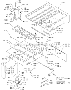 Page C Diagram and Parts List for 33-410 Type 2 Delta Chop Saw