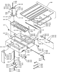 Page B Diagram and Parts List for 33-413 Type 1 Delta Chop Saw