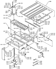 Page B Diagram and Parts List for 33-422 Type 1 Delta Chop Saw