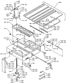 Page B Diagram and Parts List for 33-423 Type 2 Delta Chop Saw