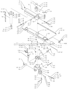 Page A Diagram and Parts List for 33-423 Type 3 Delta Chop Saw