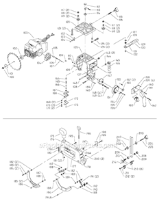 Page B Diagram and Parts List for 33-830 Type 1 Delta Chop Saw