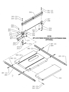 Delta 36-815 Diagram and Parts List for 36-815  Delta Saw
