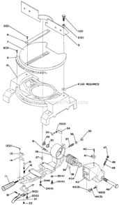 Page A Diagram and Parts List for 34-080 Type 1 Delta Miter Saw