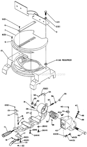 Page A Diagram and Parts List for 34-080 Type 2 Delta Miter Saw