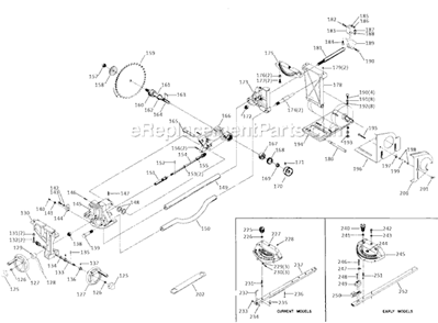 Page B Diagram and Parts List for 34-388 Type 1 Delta Table Saw