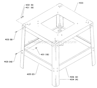 Page C Diagram and Parts List for 34-426 Type 1 Delta Table Saw