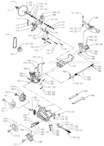 Page B Diagram and Parts List for 34-761 Type 4 Delta Table Saw