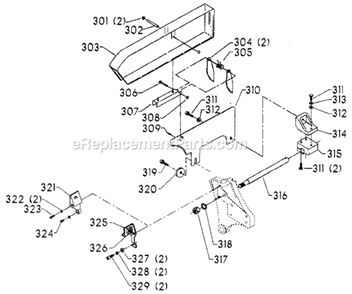 Page D Diagram and Parts List for 34-764 Type 3 Delta Table Saw