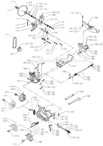 Page B Diagram and Parts List for 34-764 Type 4 Delta Table Saw