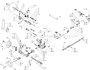 Page A Diagram and Parts List for 34-765 Type 2 Delta Table Saw