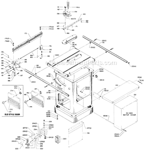 Page B Diagram and Parts List for 34-765 Type 2 Delta Table Saw