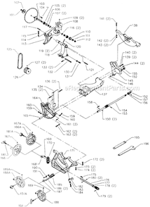 Page B Diagram and Parts List for 34-765 Type 4 Delta Table Saw