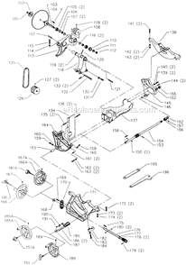 Page B Diagram and Parts List for 34-781 Type 4 Delta Table Saw