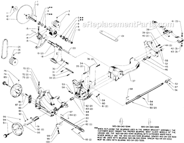 Page A Diagram and Parts List for 34-782 Type 1 Delta Table Saw