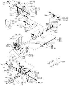 Page B Diagram and Parts List for 34-783 Type 3 Delta Table Saw