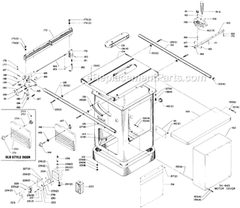 Page B Diagram and Parts List for 34-784 Type 2 Delta Table Saw
