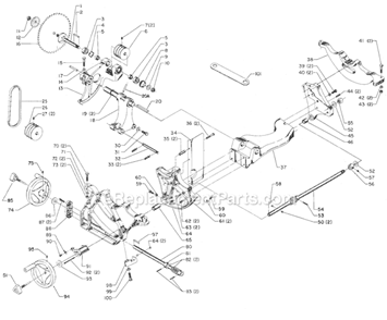 Page A Diagram and Parts List for 34-802 Type 1 Delta Table Saw