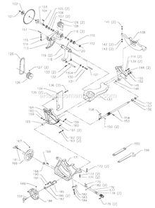 Page B Diagram and Parts List for 34-806 Type 2 Delta Table Saw