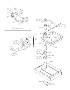 Delta Dp13 Diagram and Parts List for DP13  Delta Drill Press