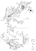 Page A Diagram and Parts List for 36-322L Type 1 Delta Miter Saw