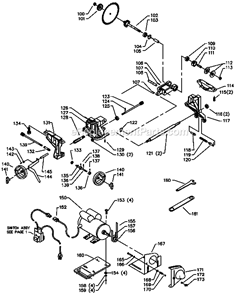 Page B Diagram and Parts List for 36-431 Type 1 Delta Table Saw