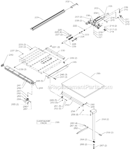 Page C Diagram and Parts List for 36-431 Type 1 Delta Table Saw