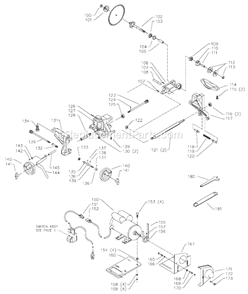 Page B Diagram and Parts List for 36-465 Type 2 Delta Table Saw