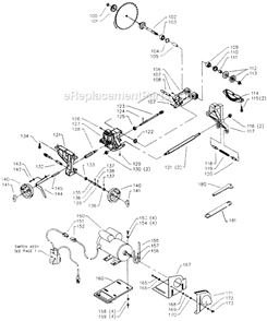 Page B Diagram and Parts List for 36-474 Type 1 Delta Table Saw