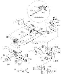 Page B Diagram and Parts List for 36-480 Type 1 Delta Table Saw