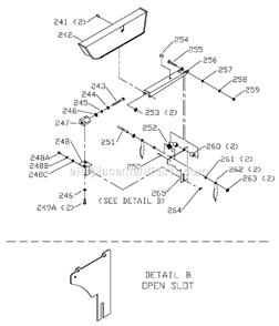 Page B Diagram and Parts List for 36-540 Type 4 Delta Table Saw