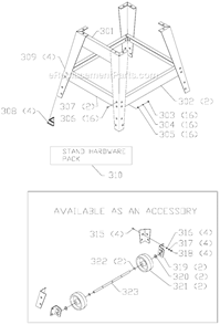 Page C Diagram and Parts List for 36-650 Type 2 Delta Table Saw