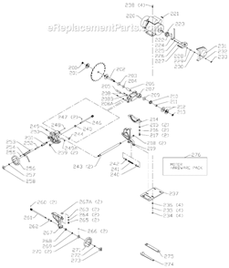 Page B Diagram and Parts List for 36-680 Type 1 Delta Table Saw