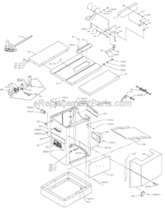 Page A Diagram and Parts List for 36-716  Delta Table Saw