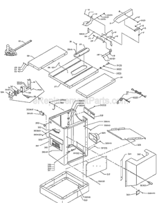 Page A Diagram and Parts List for 36-717  Delta Table Saw