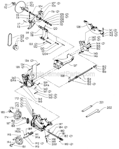 Page B Diagram and Parts List for 36-812 Type 1 Delta Table Saw