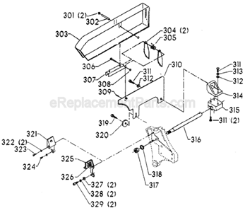 Page D Diagram and Parts List for 36-812 Type 1 Delta Table Saw