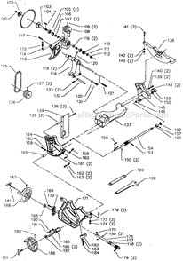 Page B Diagram and Parts List for 36-816 Type 2 Delta Table Saw