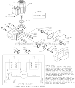 Page B Diagram and Parts List for 36-850 Type 1 Delta Shaper