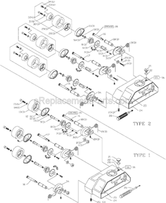 Page A Diagram and Parts List for 36-851 Type 2 Delta Shaper