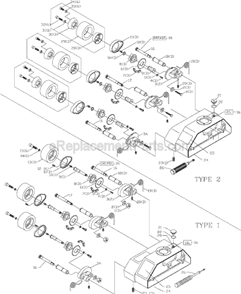 Page A Diagram and Parts List for 36-852 Type 2 Delta Shaper